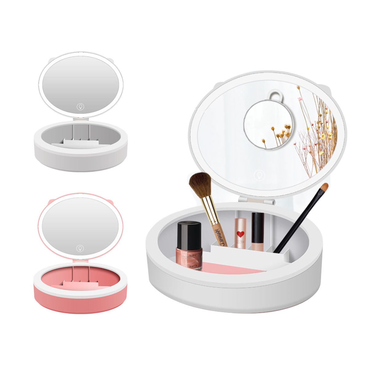 Cosmetic Box with LED Mirror